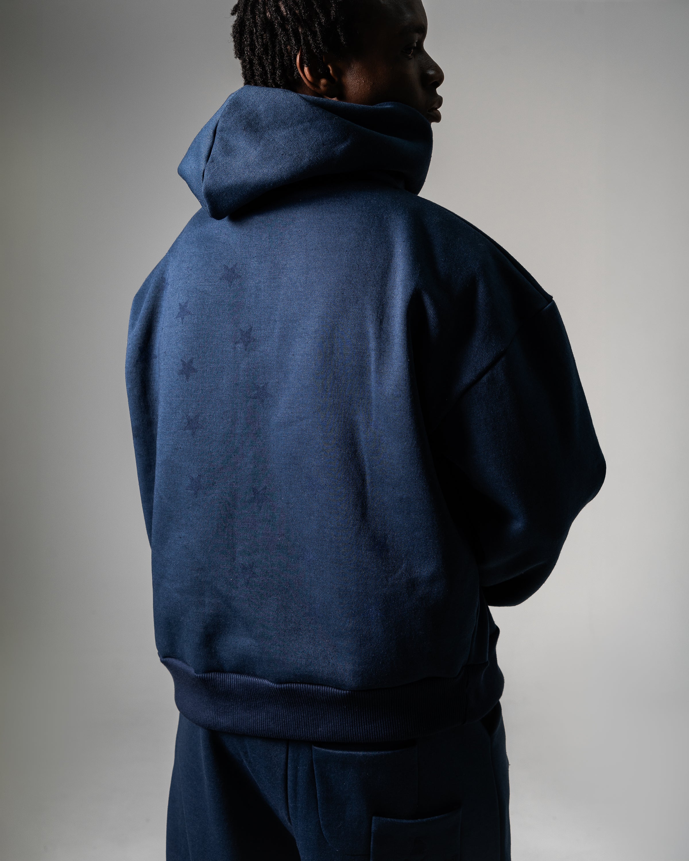 Hoodie azul com capuz